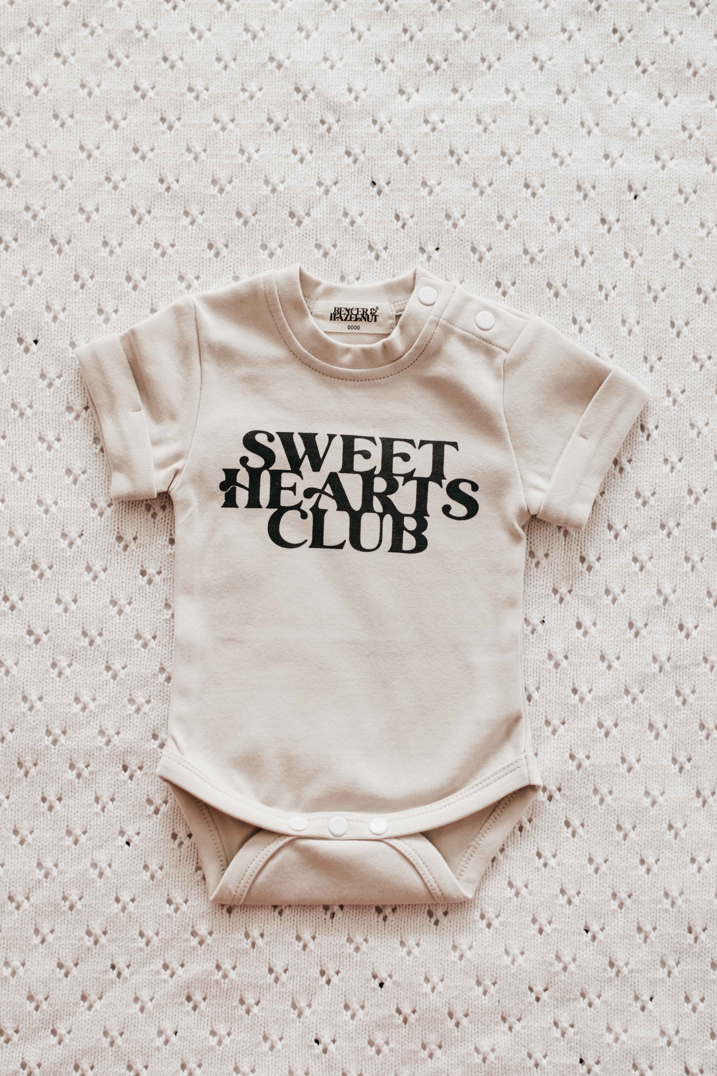 Sweethearts Club Charcoal Bodysuit/Tee