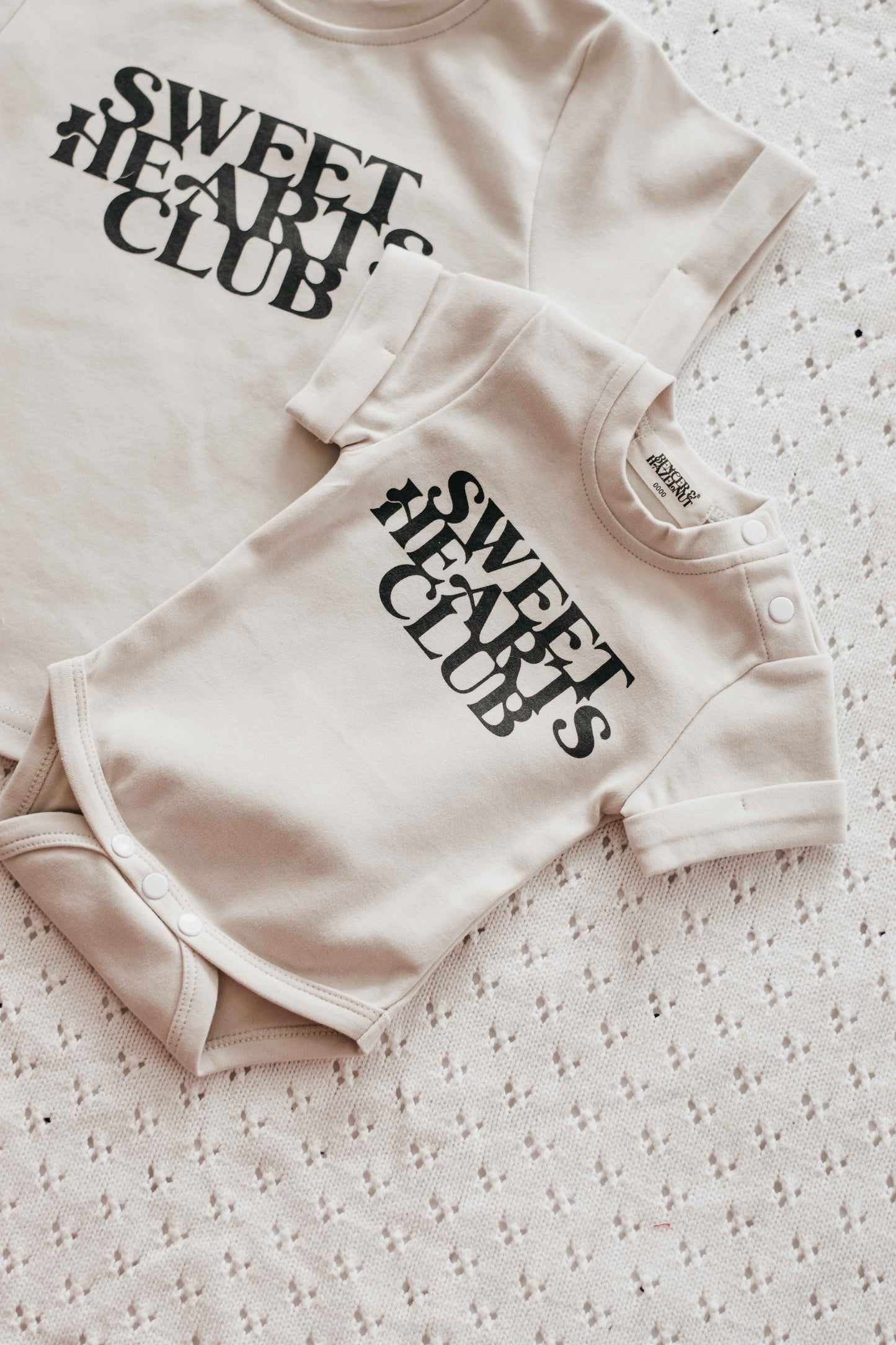 Sweethearts Club Charcoal Bodysuit/Tee