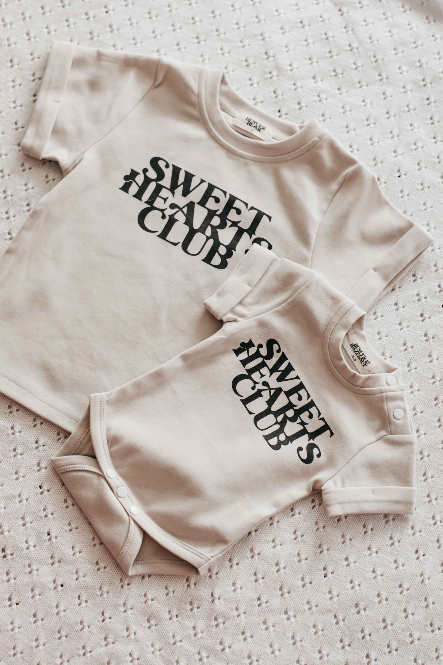 Sweethearts Club Charcoal Bodysuit/Tee