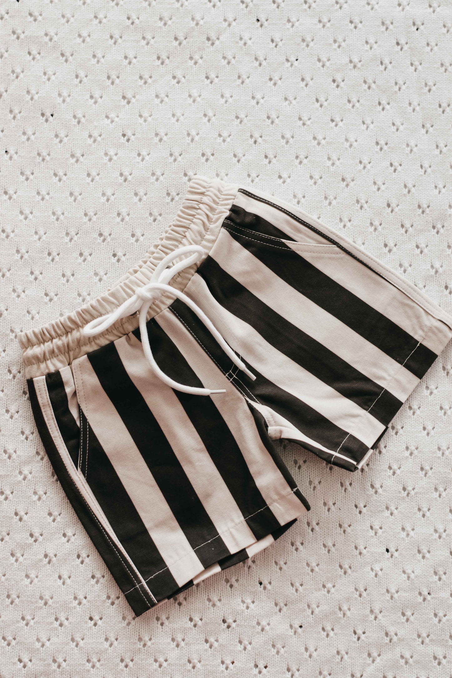 Charcoal Cotton Shorts