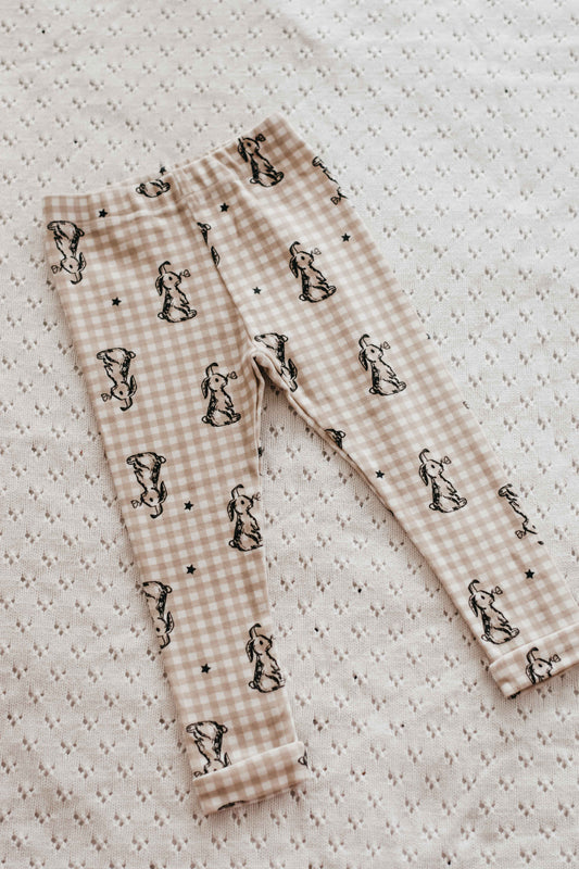 Gingham Bunny Leggings