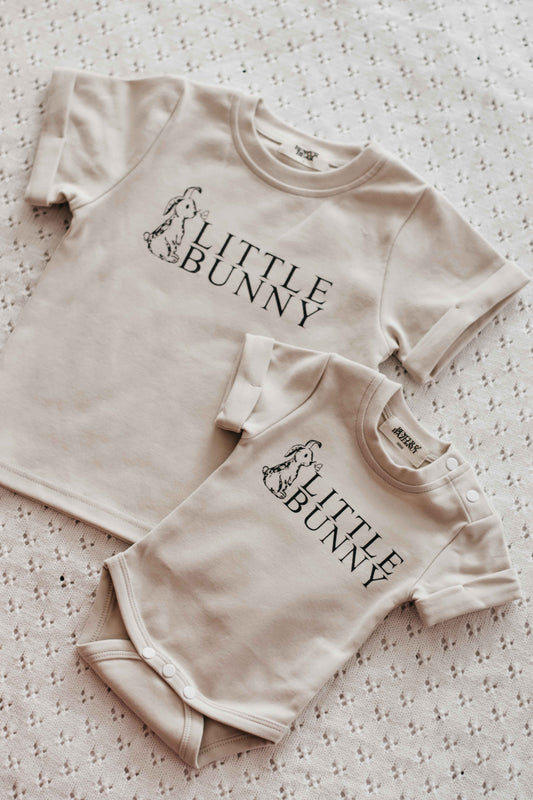 Little Bunny Bodysuit/Tee (Text)