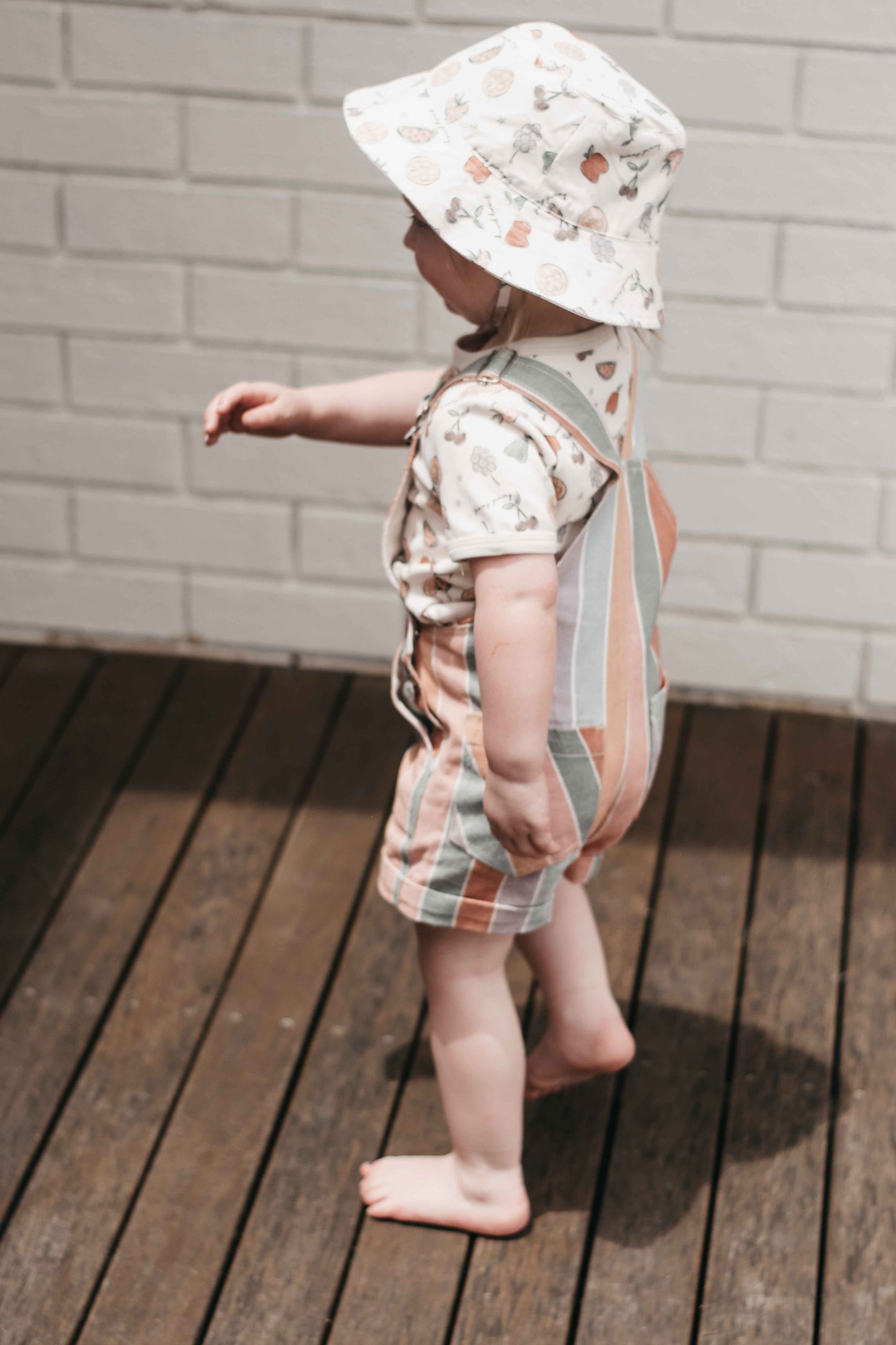 Denim Overalls-  Fruit Salad